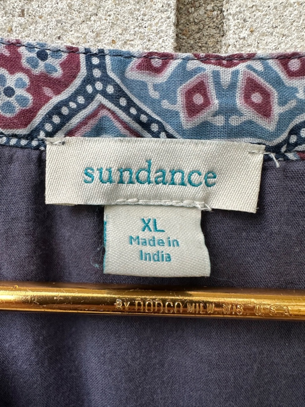 Sundance Zuri Discovery Cotton Boho Mini Dress Mosaic Medallion XL Cottagecore - Picture 7 of 11